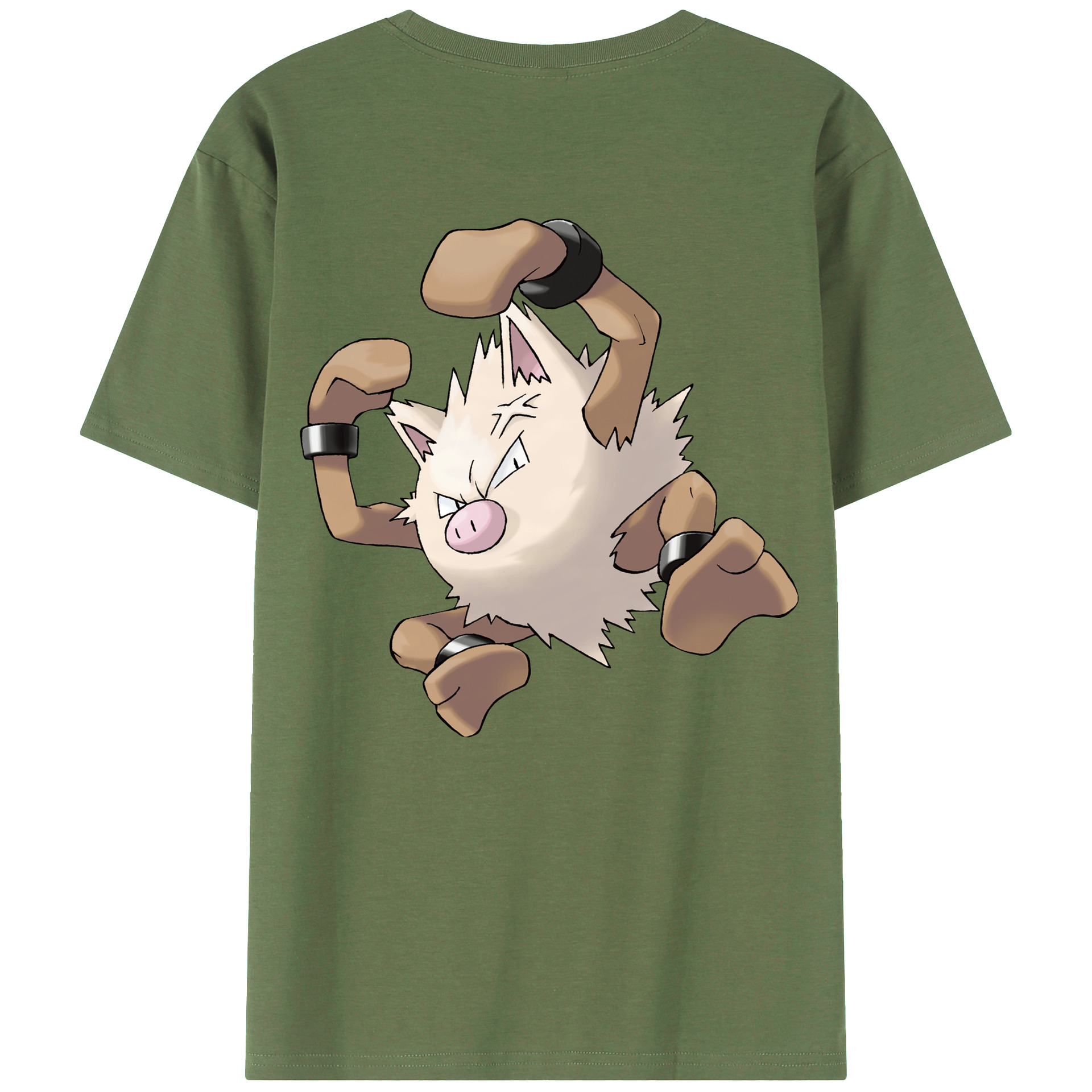 （画像用） ポケットモンスター Pokémon 綿100％ メンズ半袖Tシャツ（バックプリント） 通気性